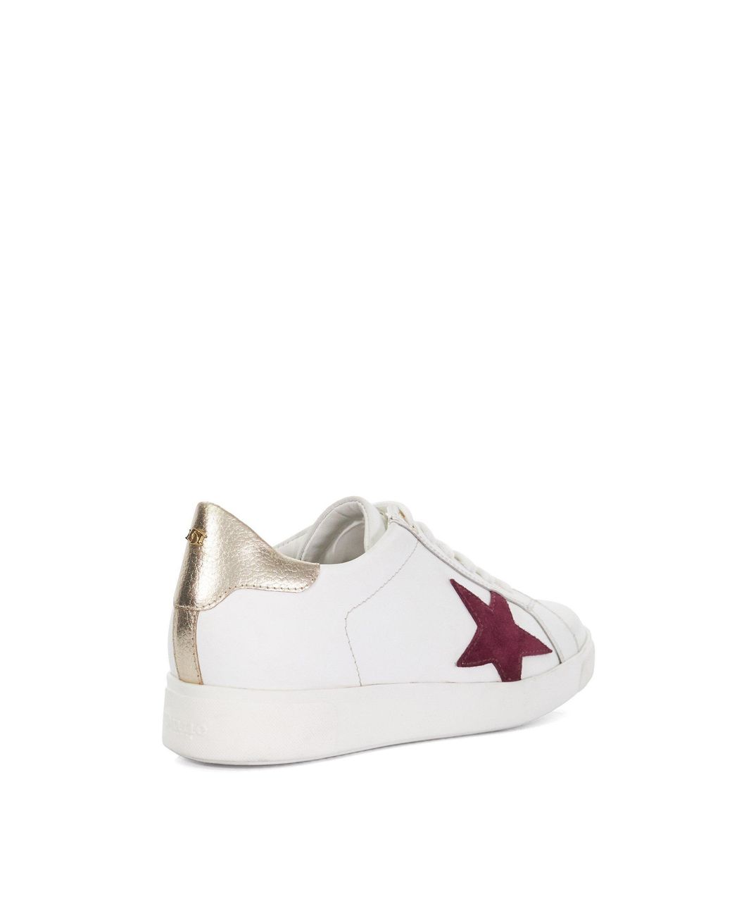 Dune White Edriss Low-Top Trainers