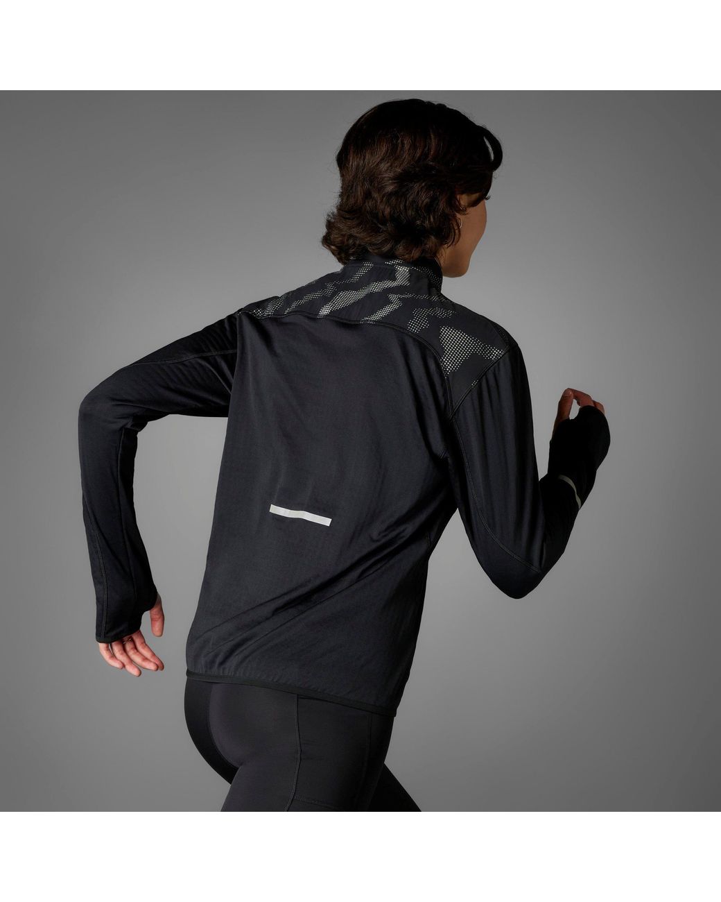 Adidas Blue Ult Hivis Performance Running Jacket