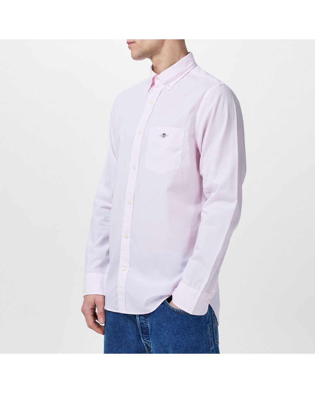 Gant Purple Poplin Banker Shirt for men