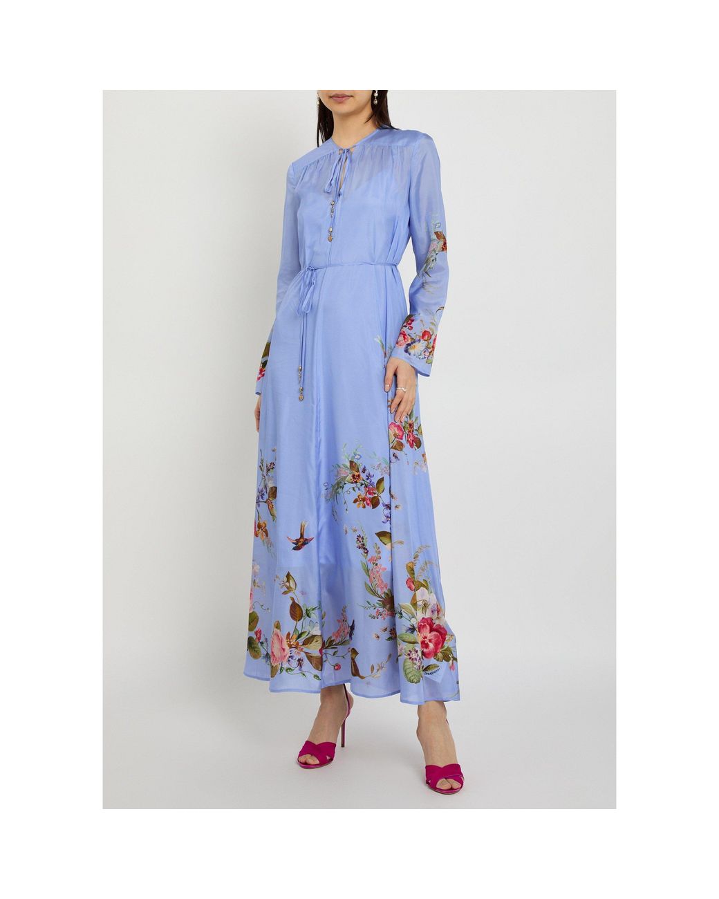 Zimmermann Blue Patience Maxi Dress