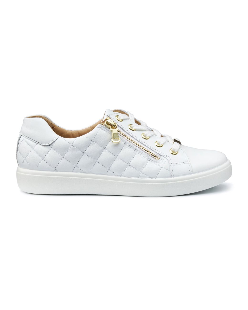 Hotter White Wonder Standard Fit Trainers