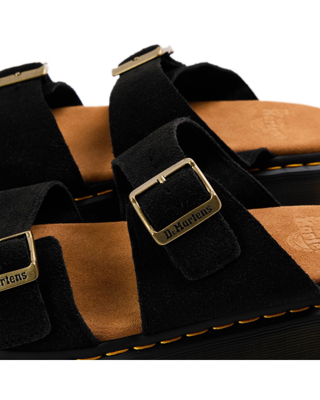 Dr. Martens Black Josef Suede Slide for men