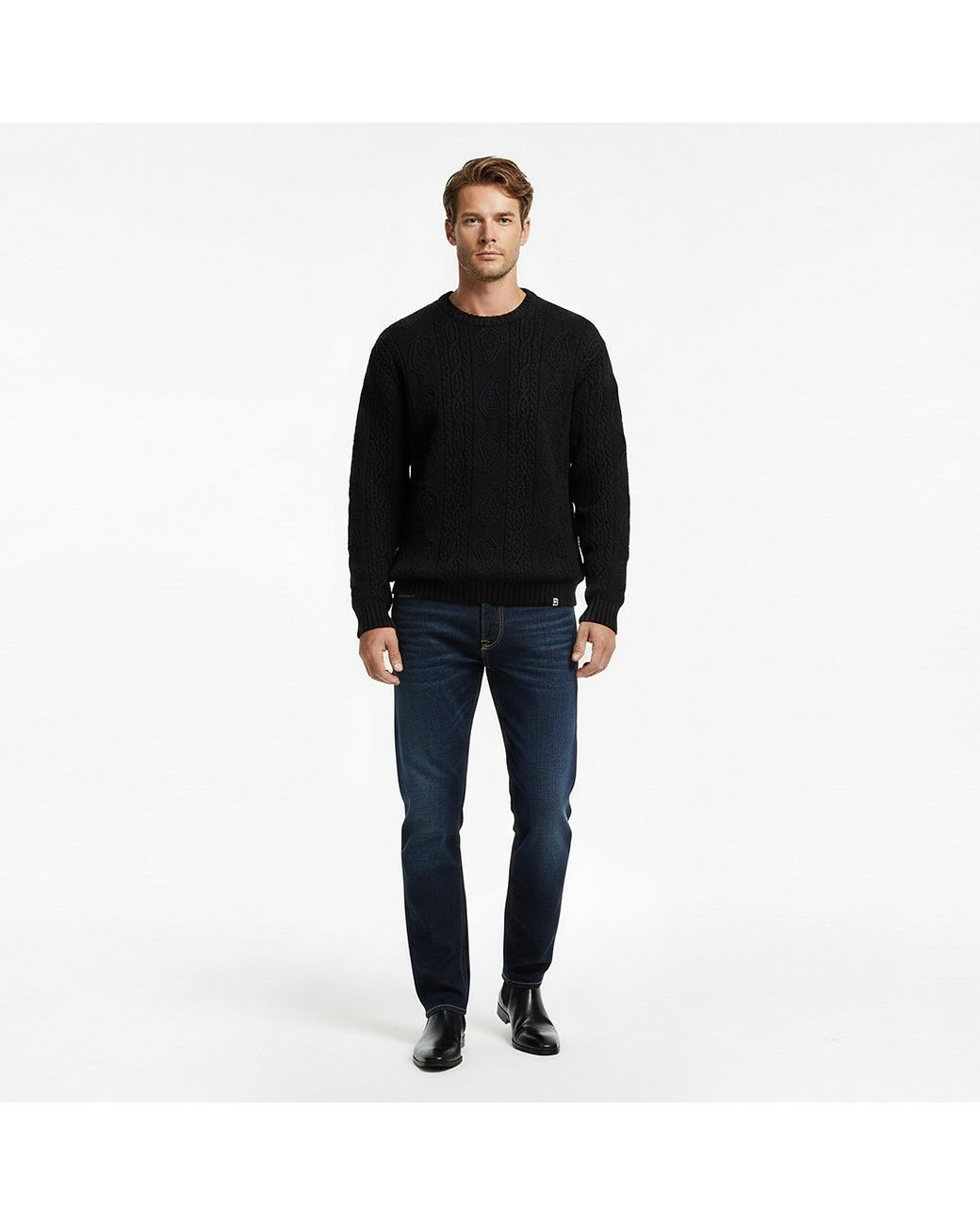 Dune Black Chelsea Boots for men