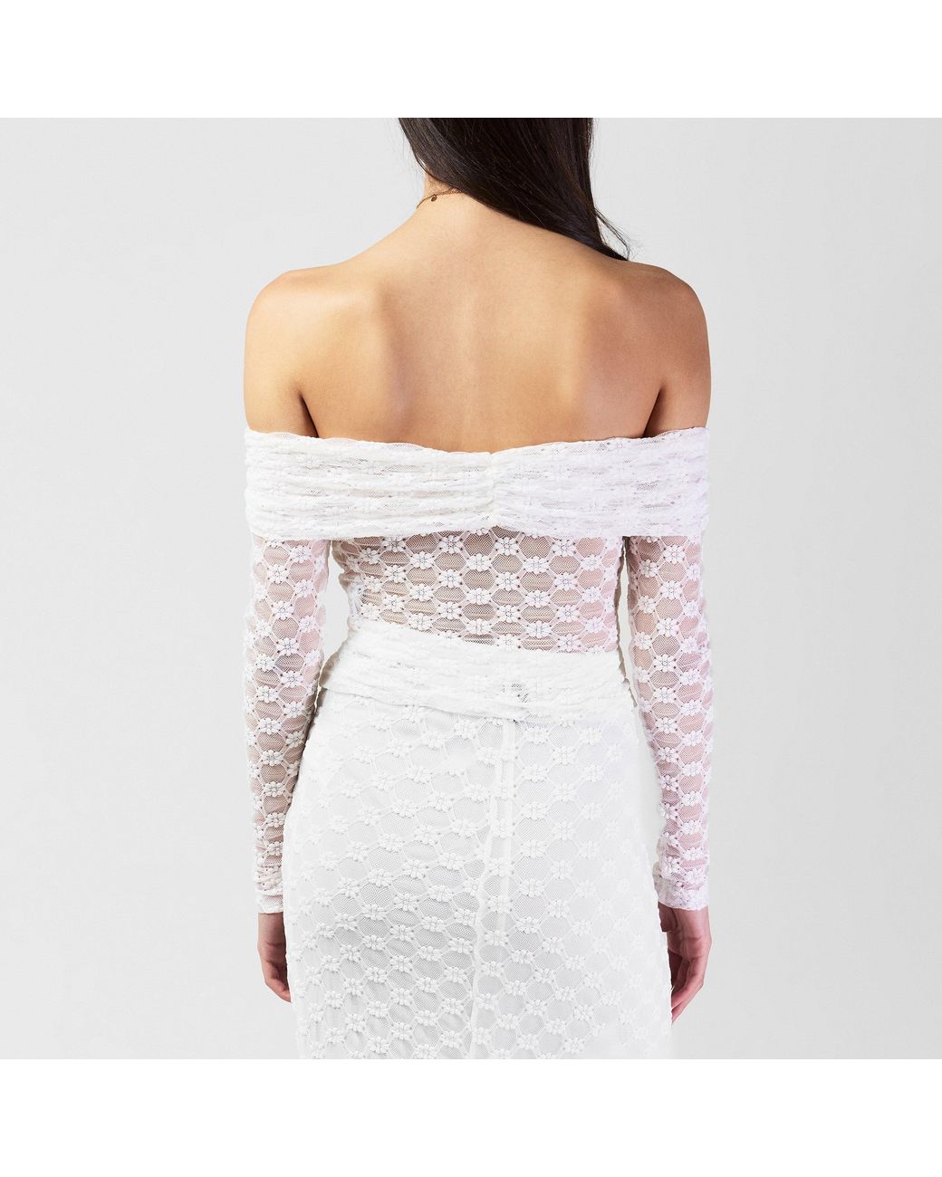 Bardot White Adoni Off The Shoulder Top