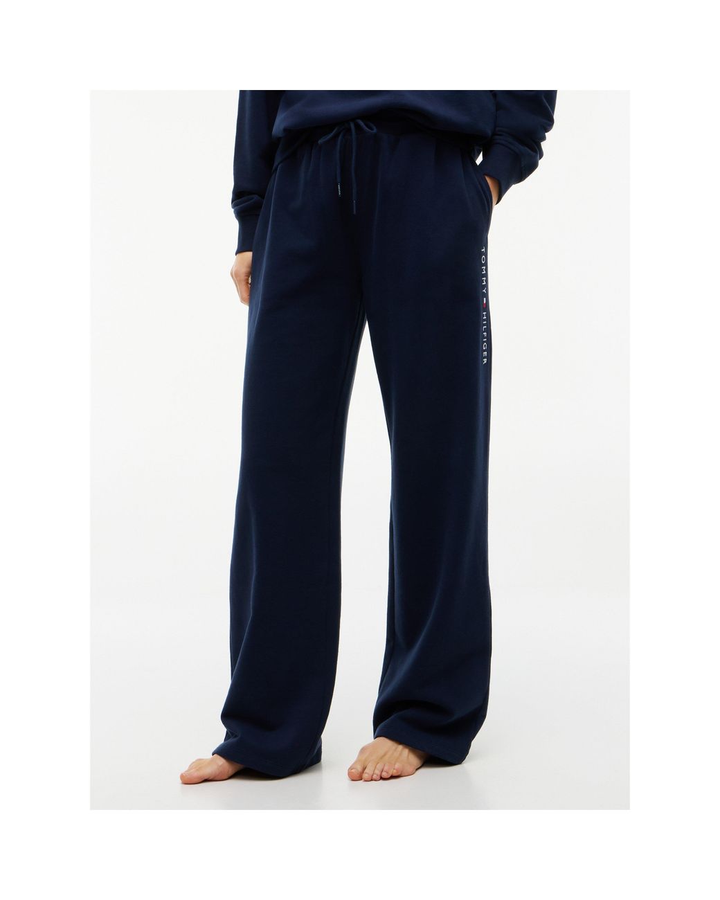 Tommy Hilfiger Blue Open-Hem Full-Length Joggers