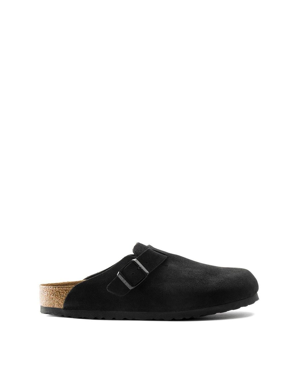 Birkenstock Black Boston Suede for men