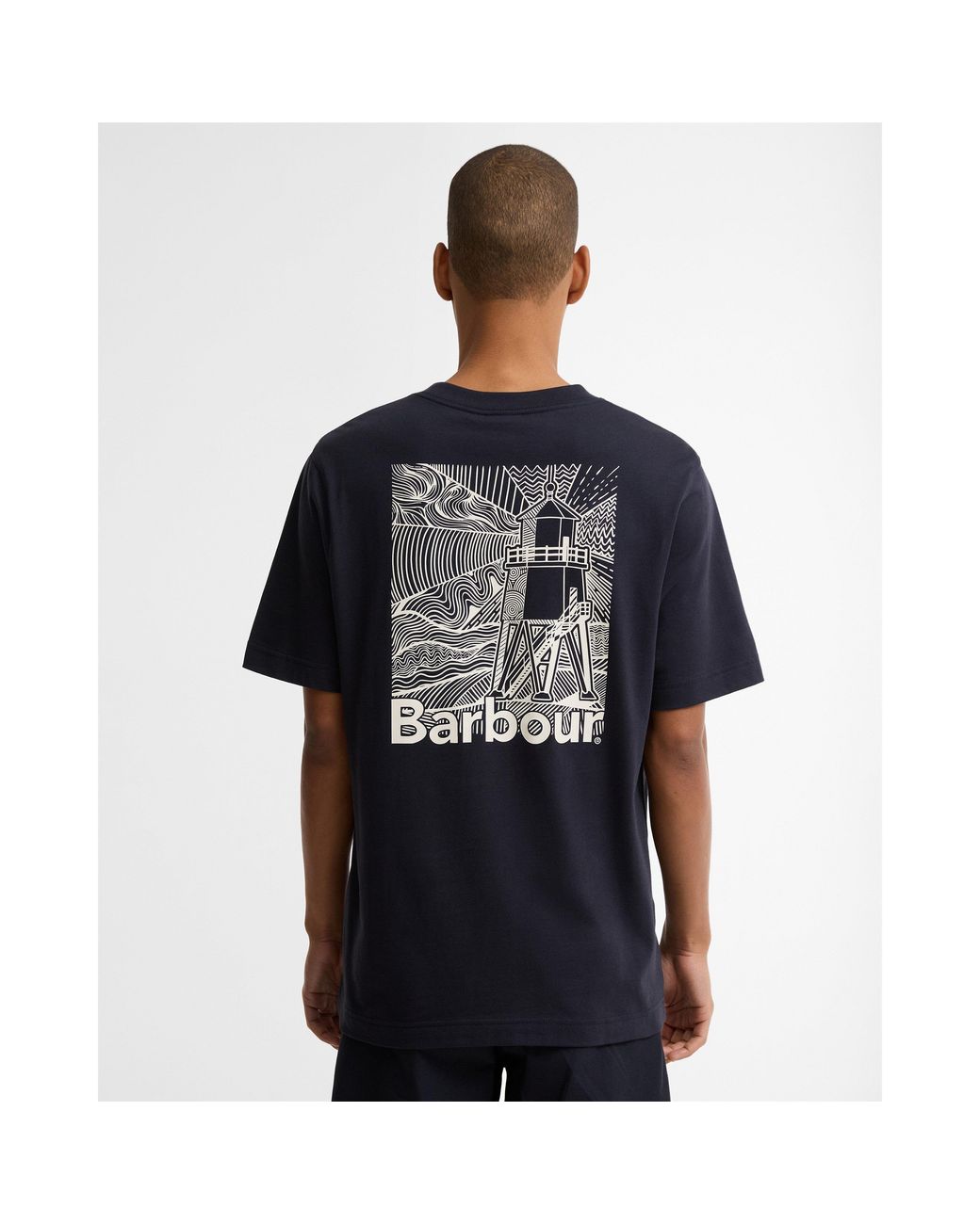 Barbour Blue T-Shirt for men