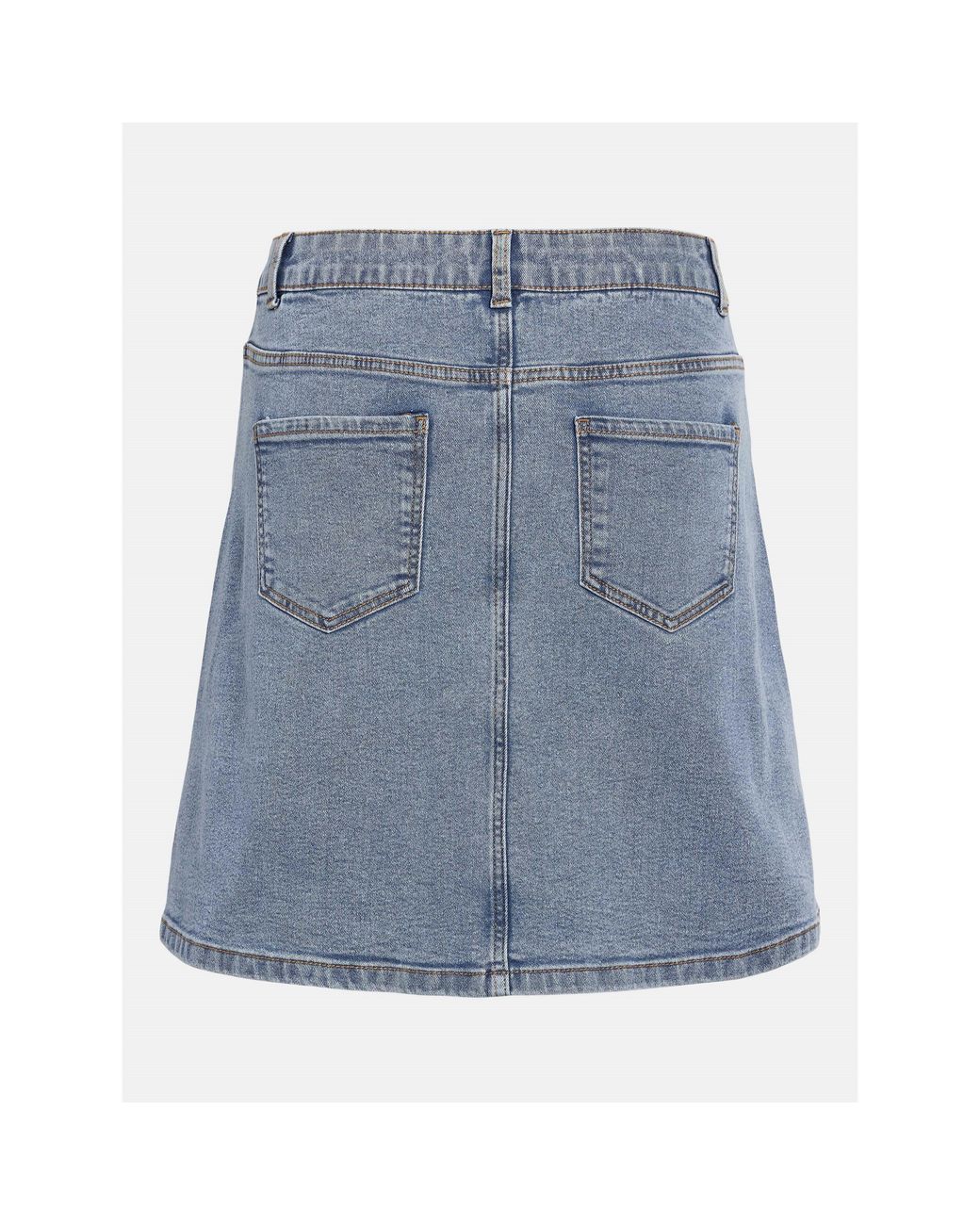 Noisy May Blue A-Line Denim Skirt