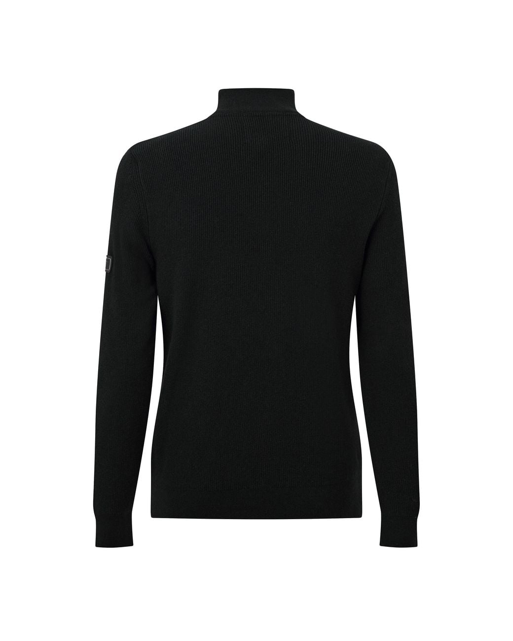 Barbour Black Crawley Half Zip Jumper for men