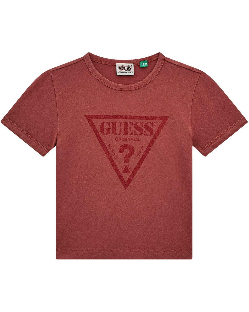 Guess Red Gj Wings Slim Fit T-Shirt