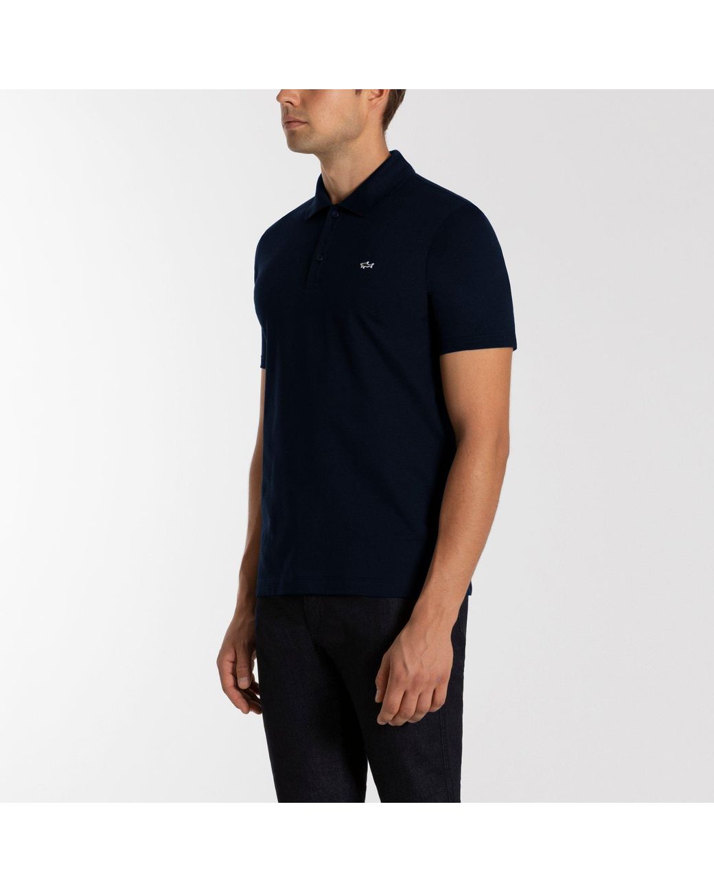 Paul & Shark Blue Logo Polo Shirt for men