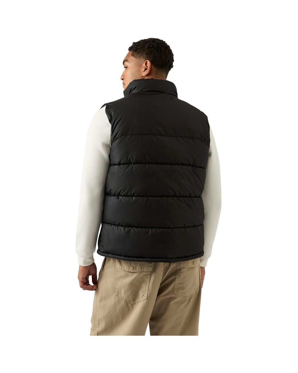 Reebok Black Heavyweight Quilted Puffer Gilet for men