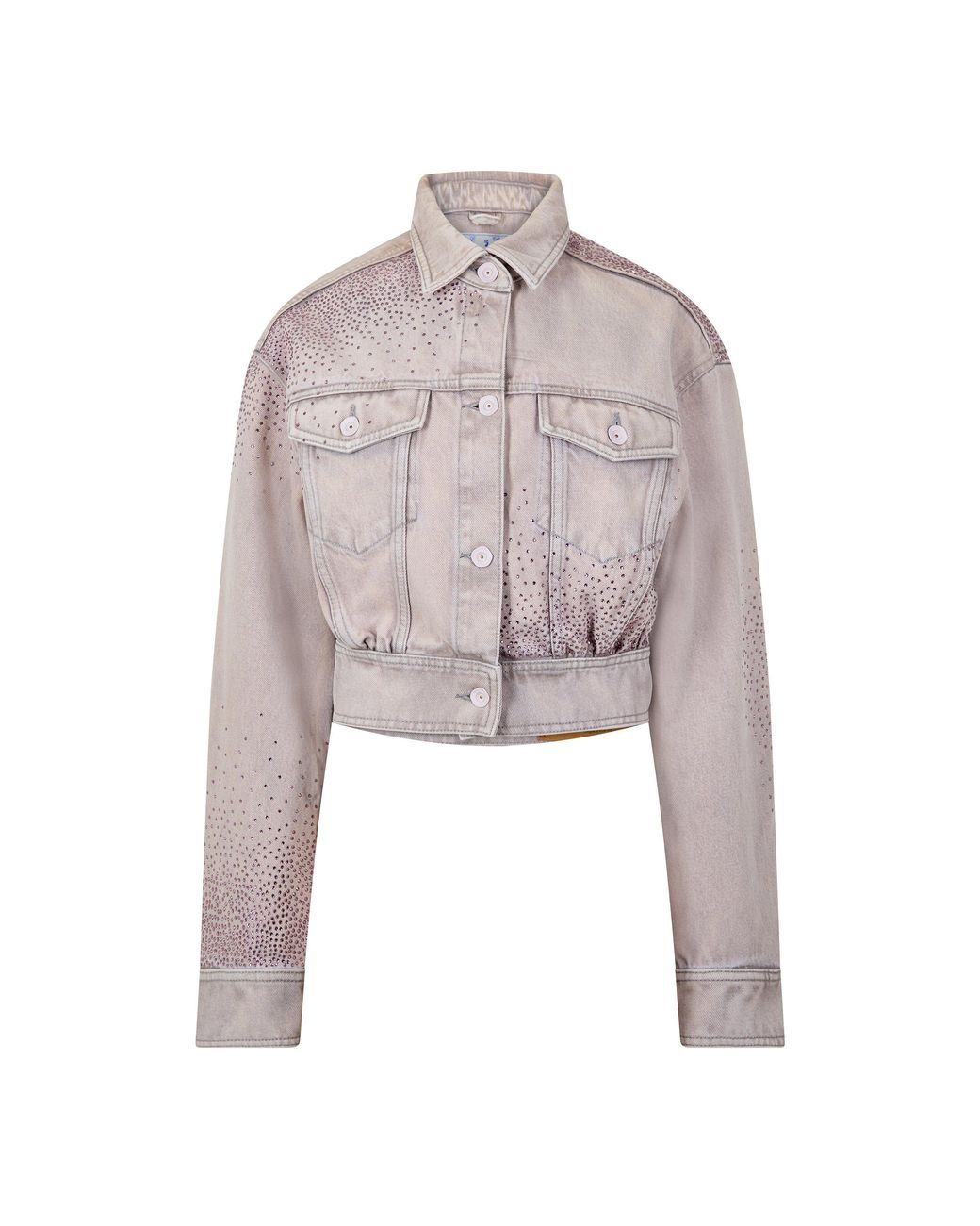 Off-White c/o Virgil Abloh Purple Baby Baggy Oversized Denim Jacket