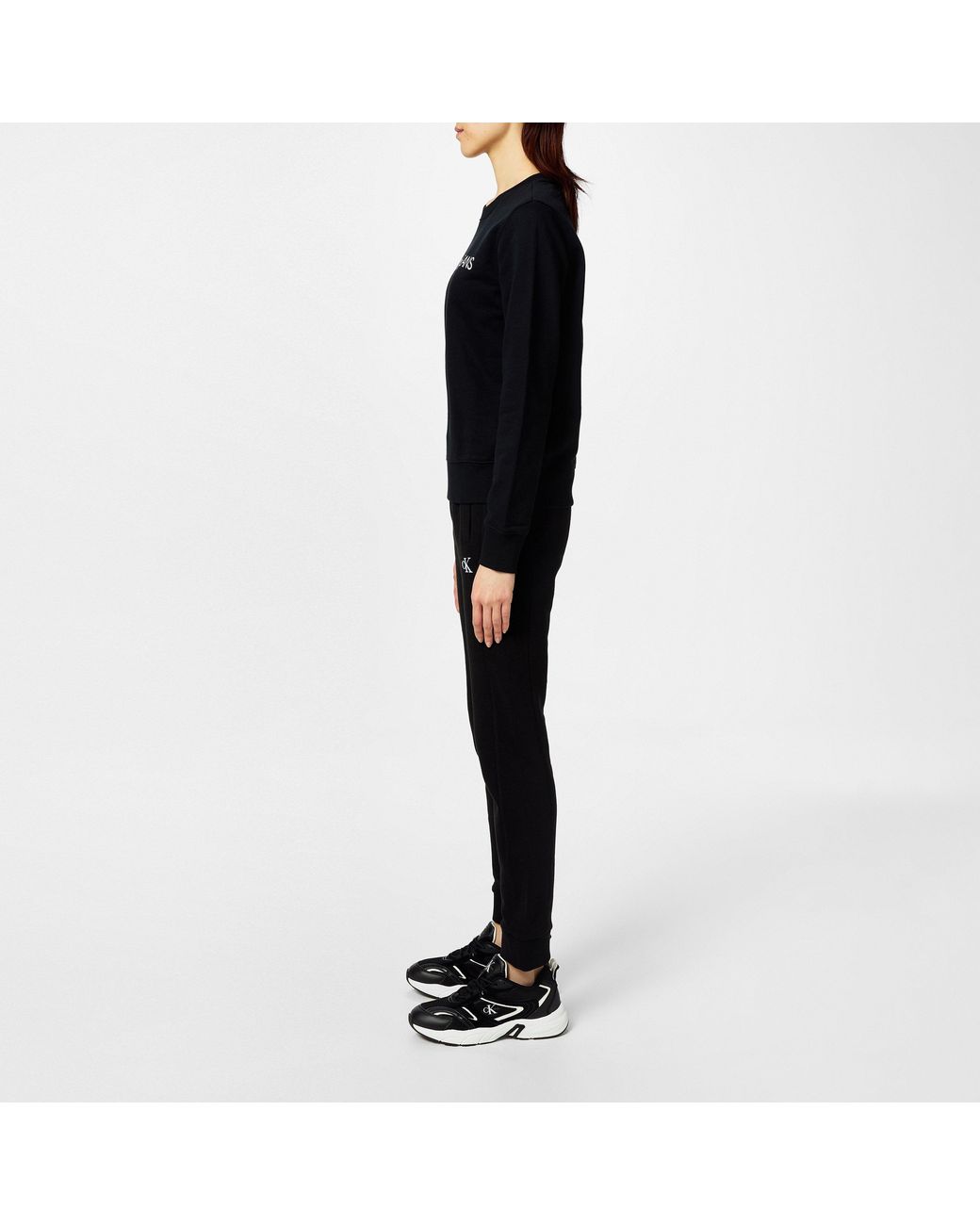 Calvin Klein Black Embroidered Logo Joggers
