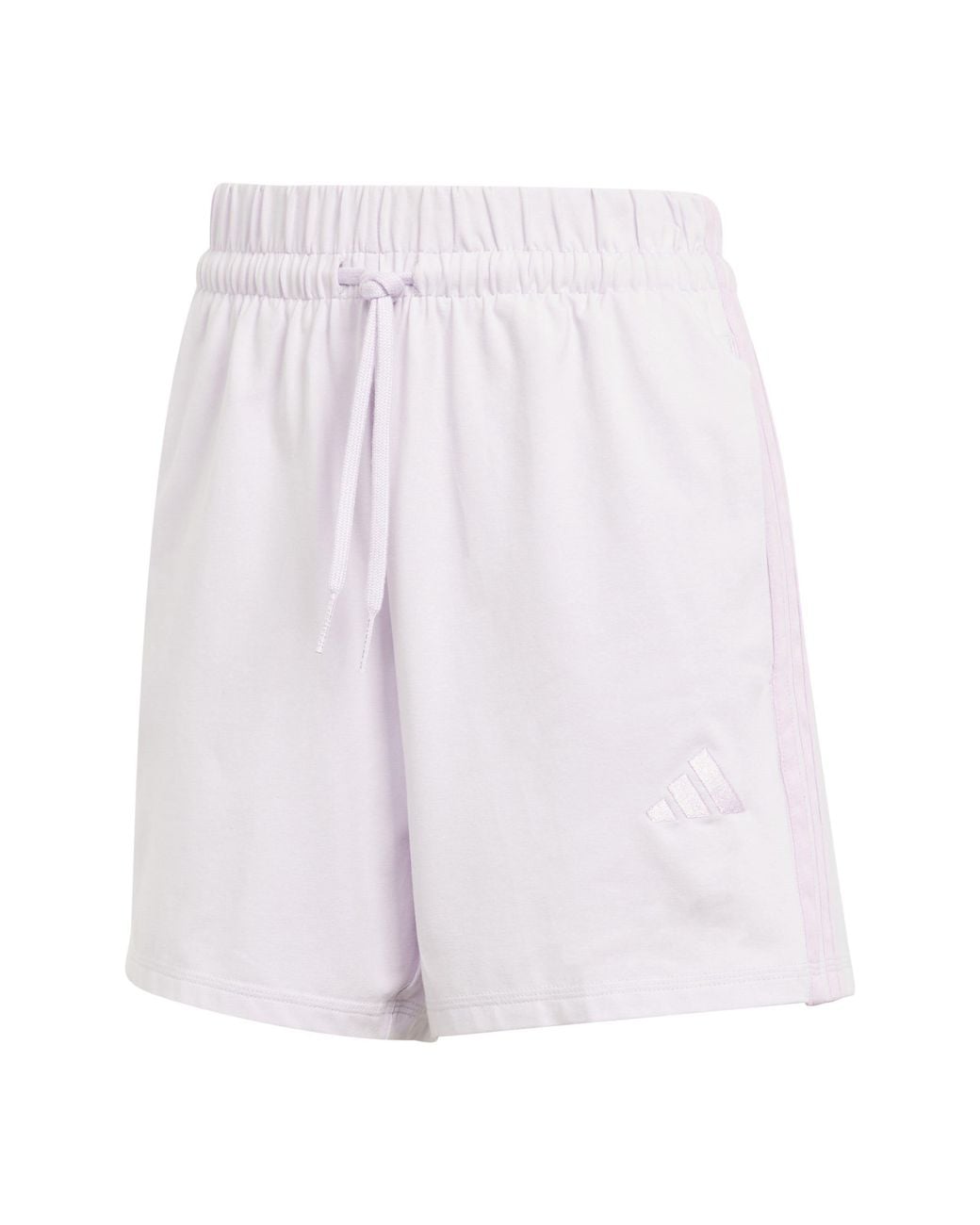 Adidas White Essentials 3 Stripe Shorts