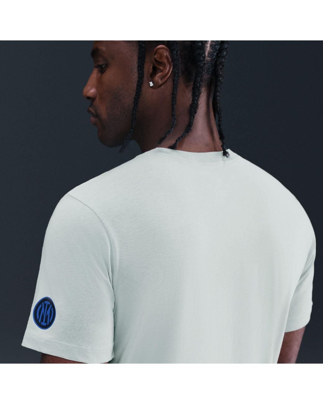 Nike White Inter Milan Banner Cotton T-Shirt for men