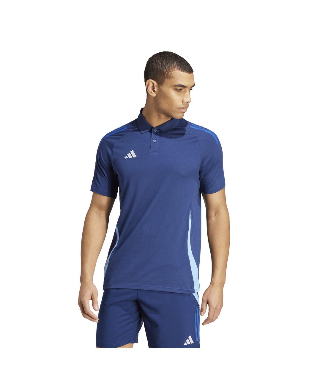 Adidas Blue Tiro24 C Performance Polo Shirt for men