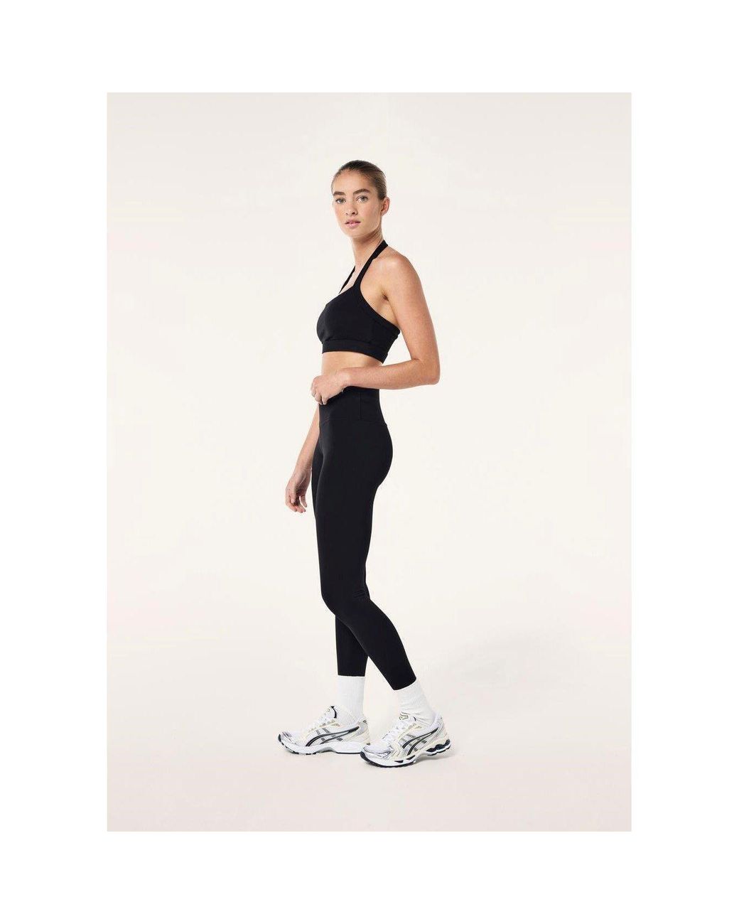 P.E Nation Black Unwind Medium Impact Sports Bra