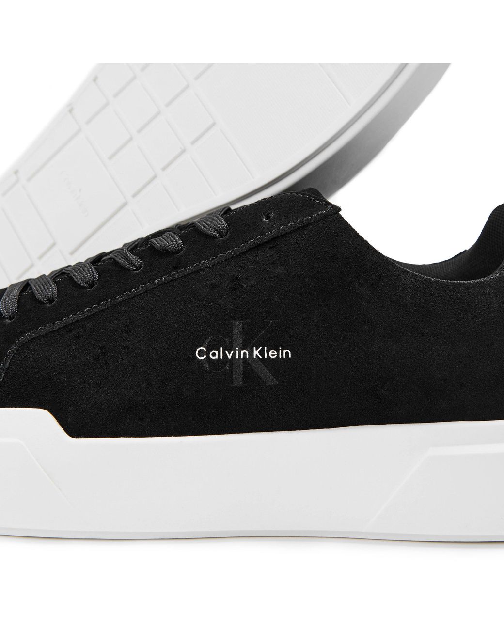 Calvin Klein Black Chunky Cup Low-Top Trainers for men