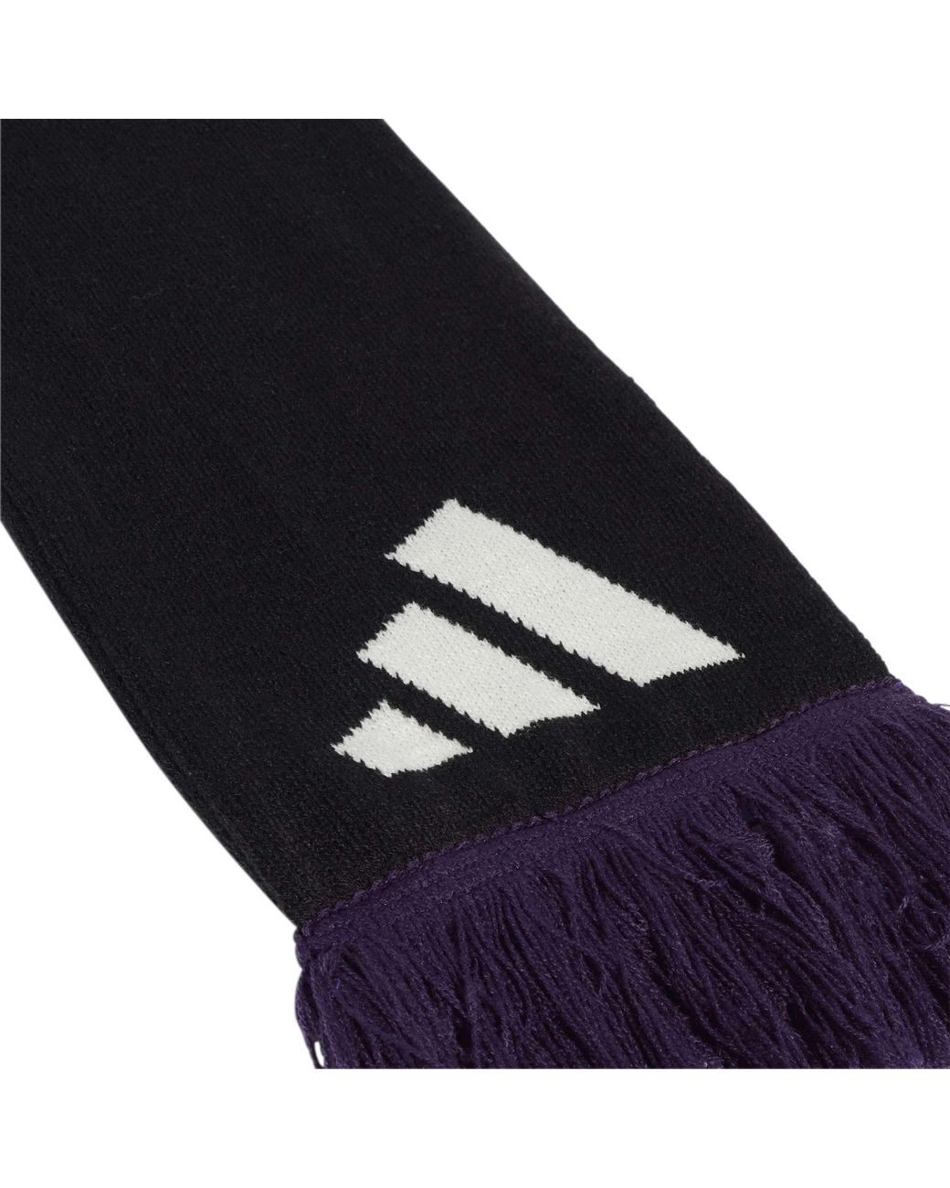 Adidas Blue Boyfriend Striped Midweight Scarf