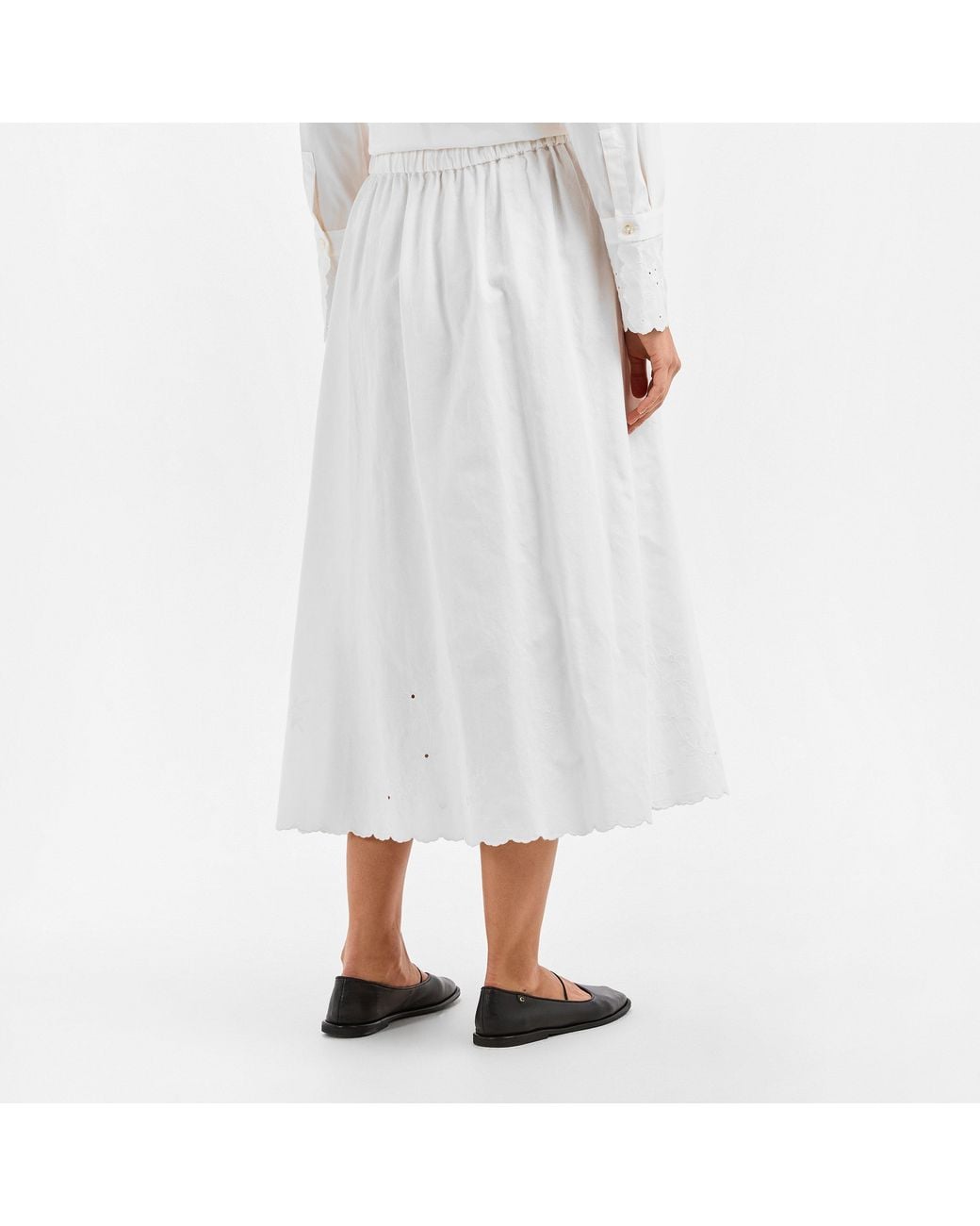 Weekend by Maxmara White Pio Midi Skirt