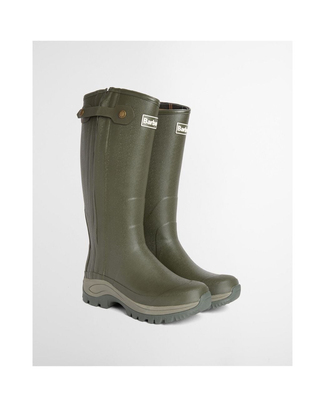 Barbour Green Teesdale Tall Wellingtons for men