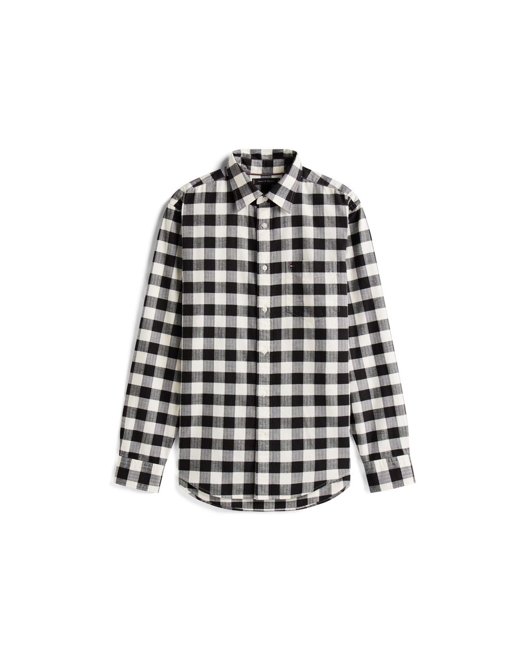 Tommy Hilfiger Black Buffalo Check Long Sleeve Shirt for men