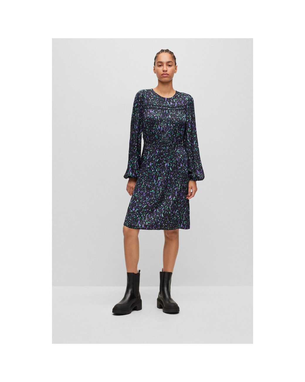 Boss Blue Wrap Dress