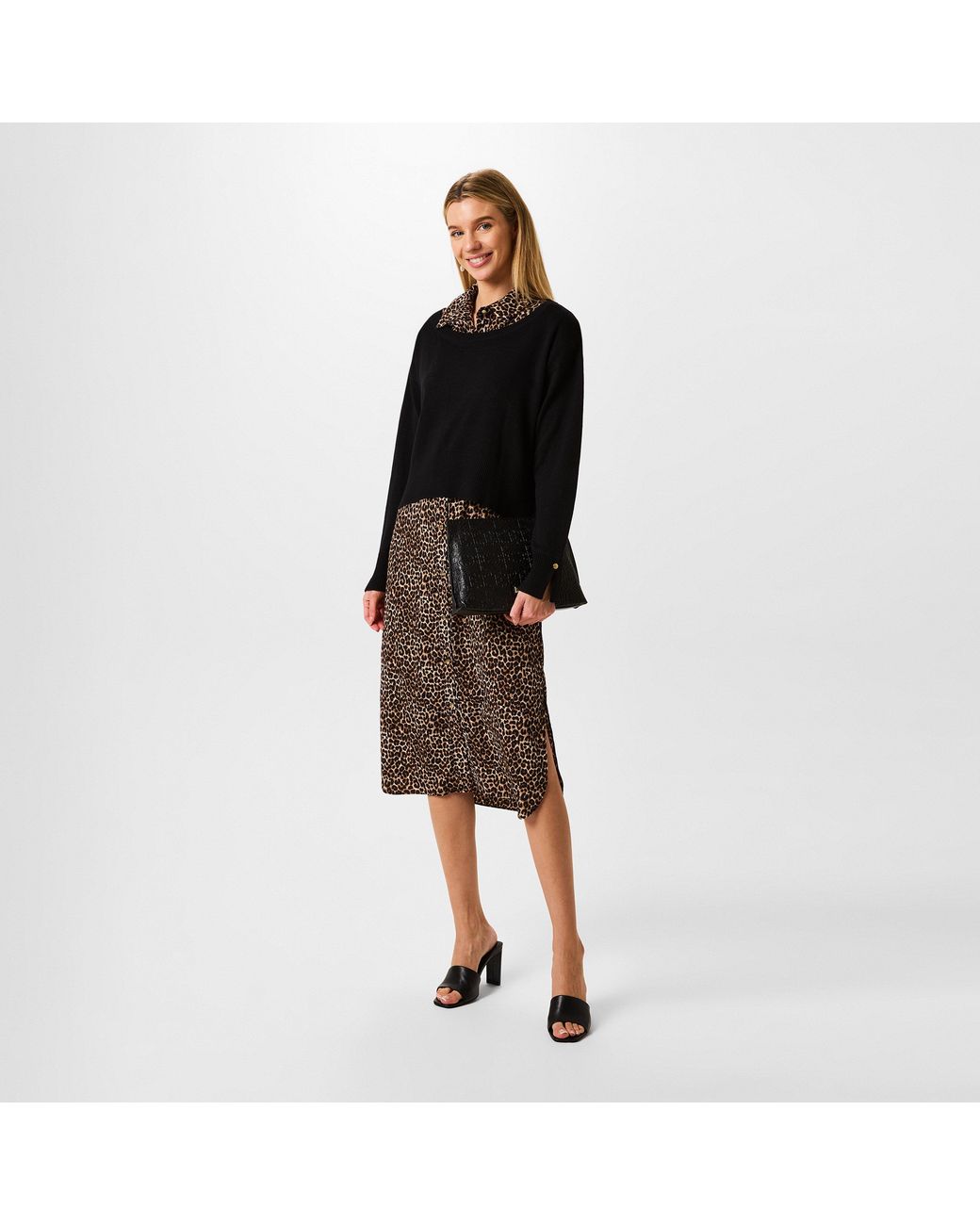 Biba Black 2In1 Jumper Dress