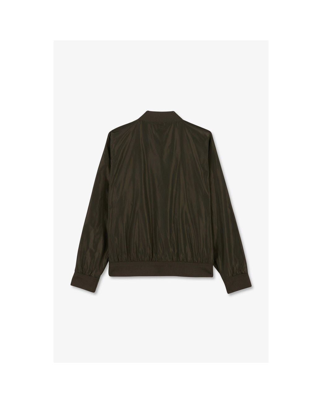 Eden Park Green Khaki Water-Repellent Zip Jacket for men