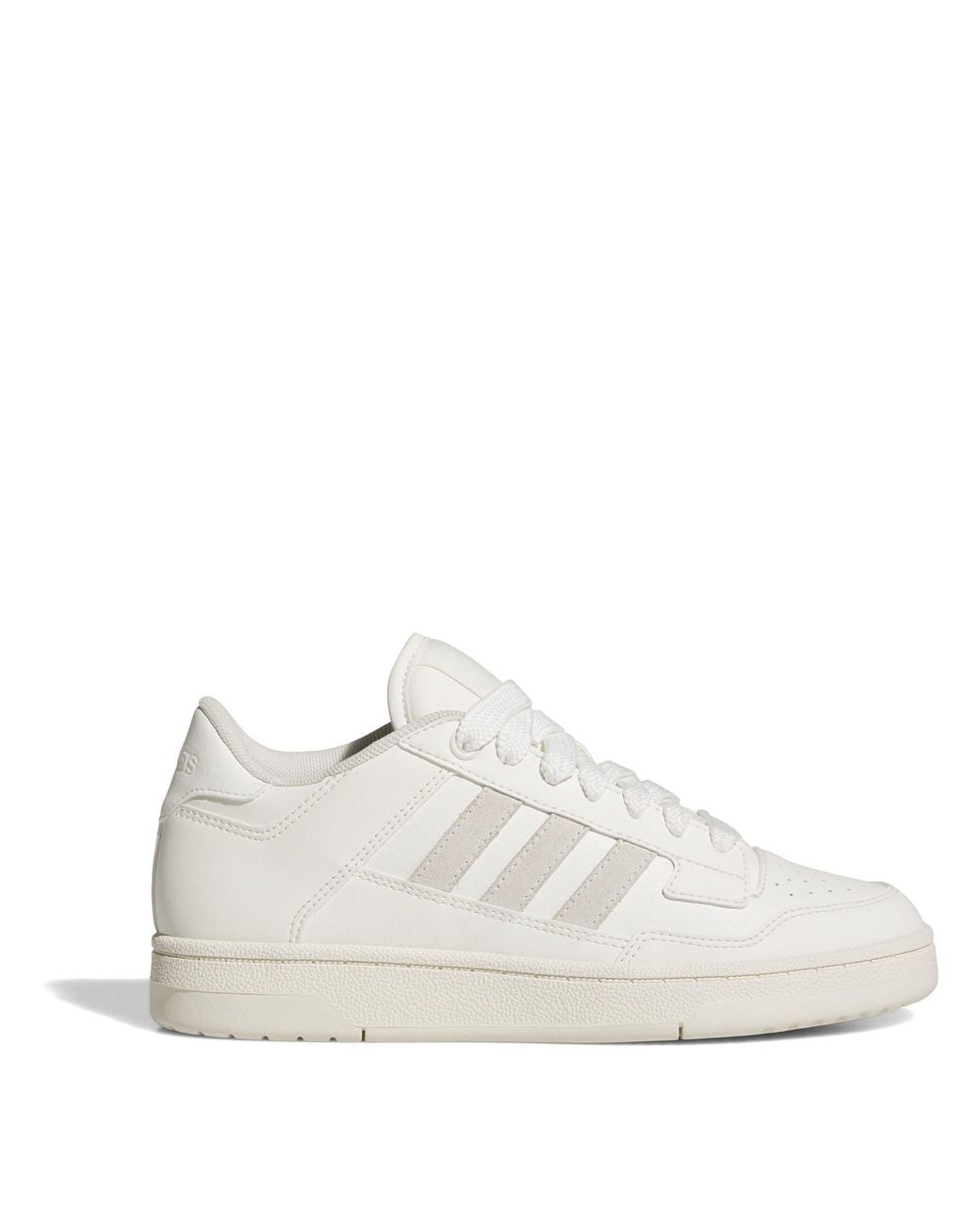 Adidas White Rapid Court Low-Top Trainers