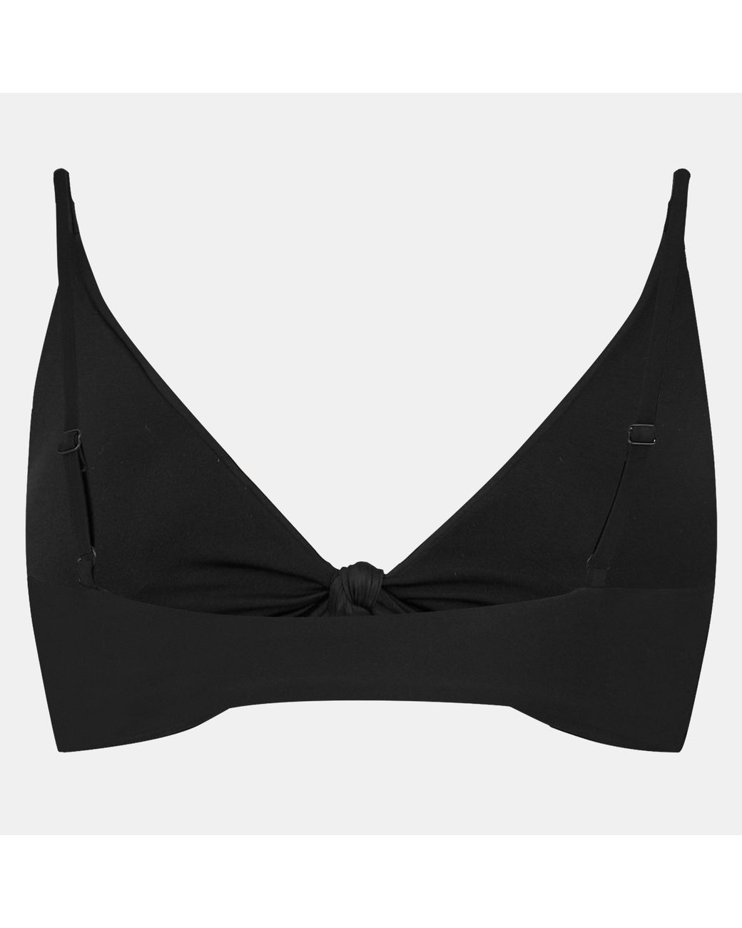 Jack Wills Black Knot Front Crop Top Bikini