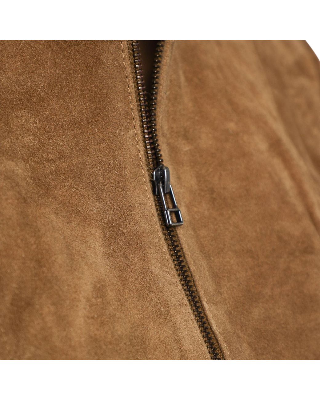 Elle Brown Lara Suede Moto Jacket