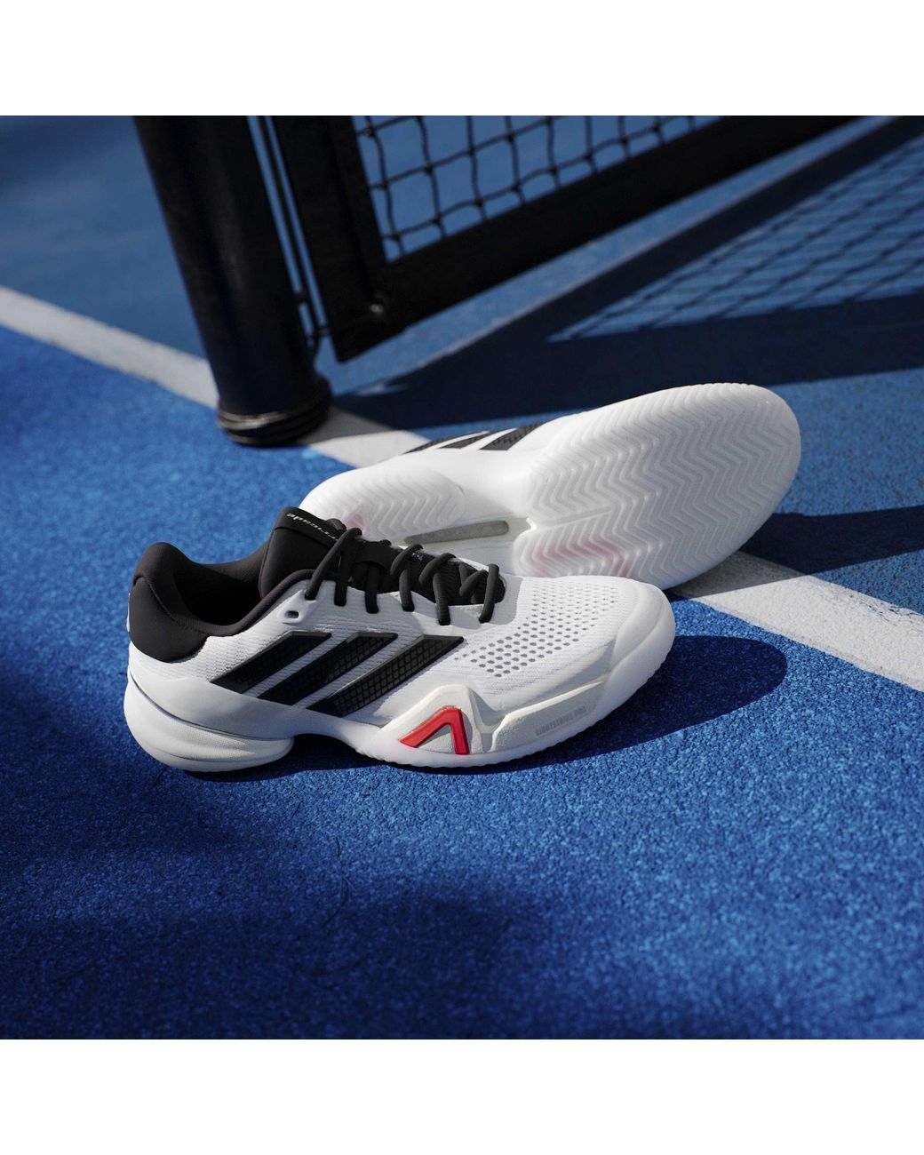 Adidas Gray Barricade Tennis Shoes for men