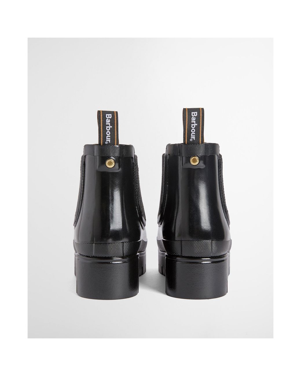 Barbour Black Halton Faux-Fur Lined Ankle Wellies