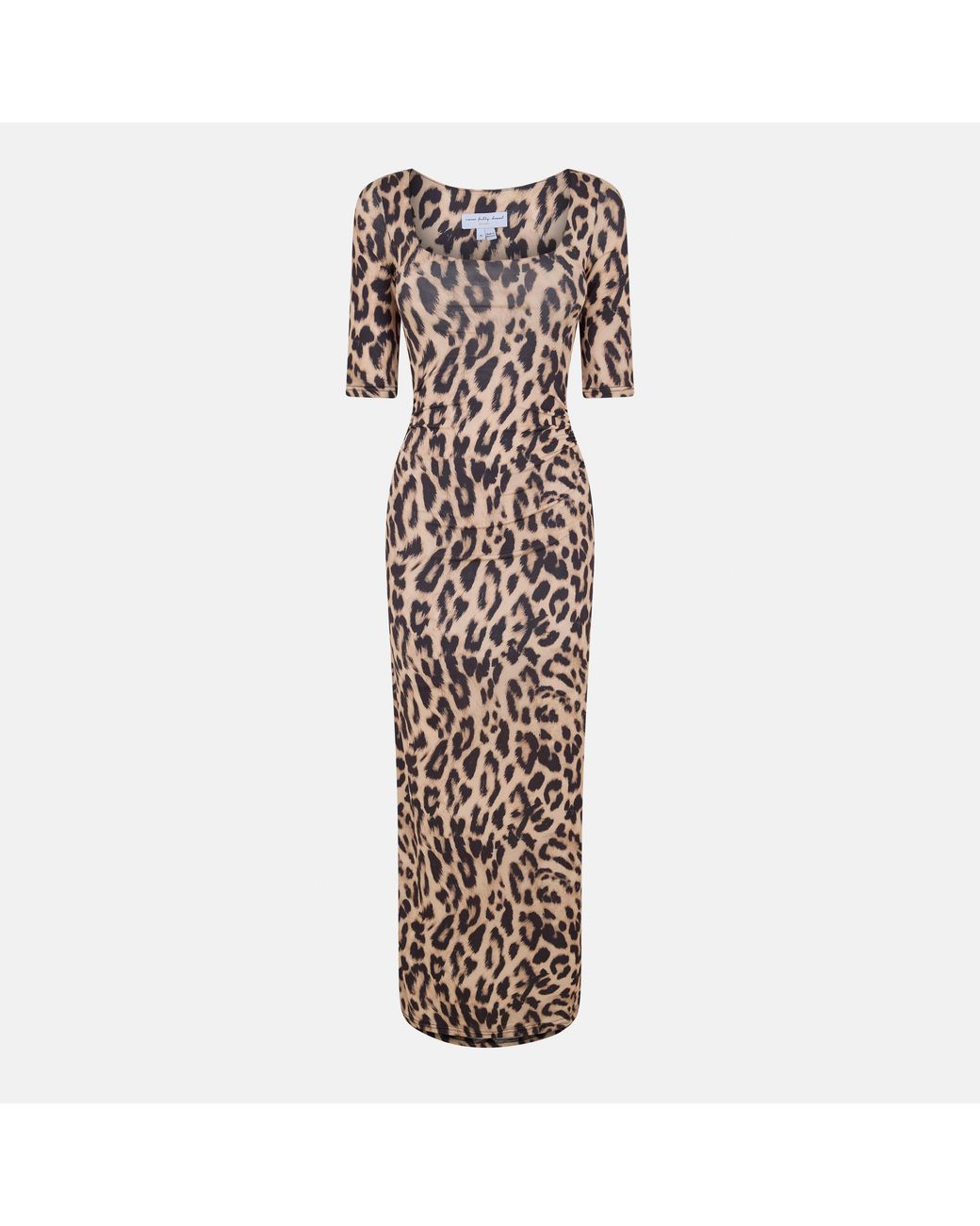Never Fully Dressed Brown Leo Iris Leopard Print Floor Length Maxi Dress