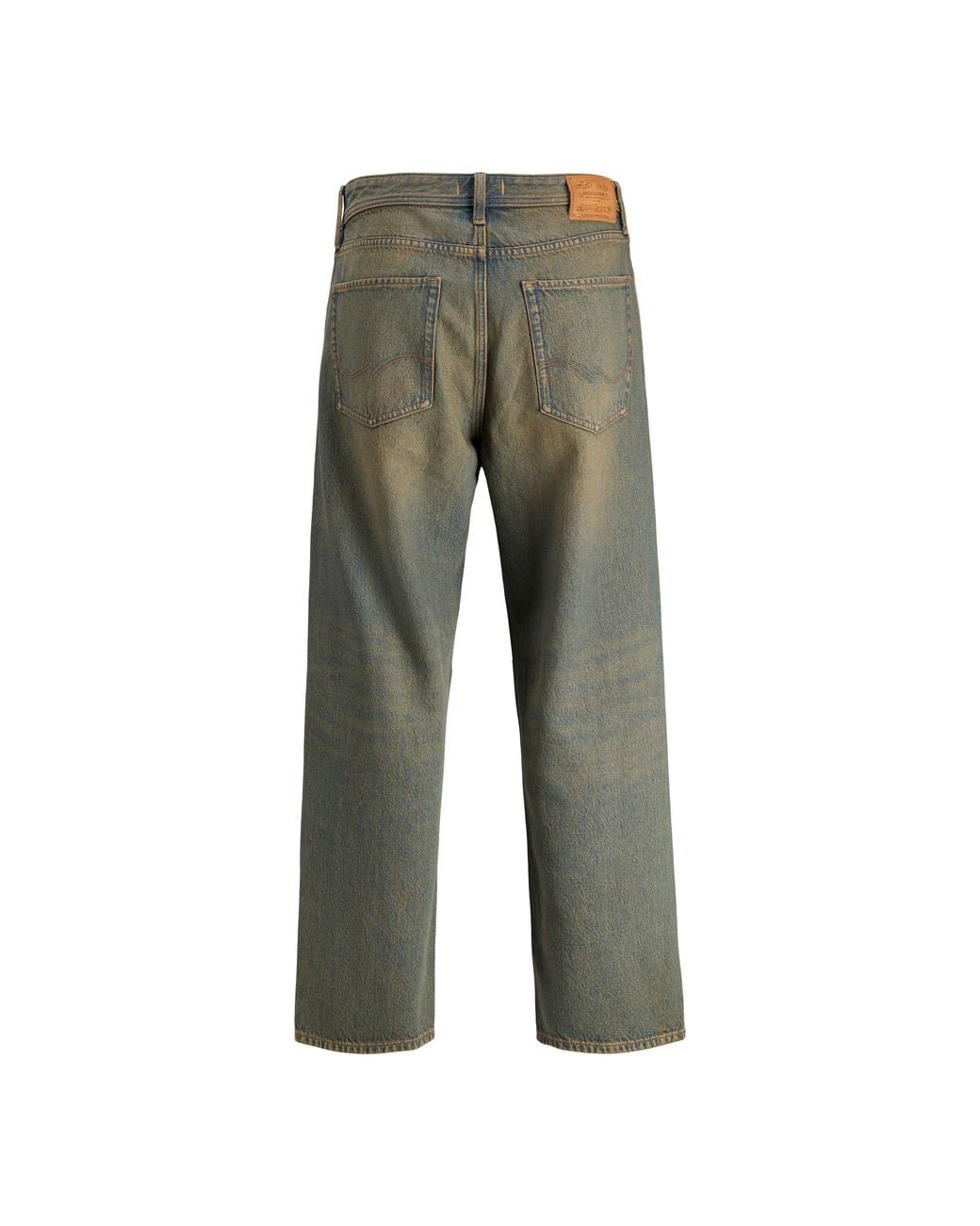 Jack & Jones Green Alex Straight Leg Jeans for men