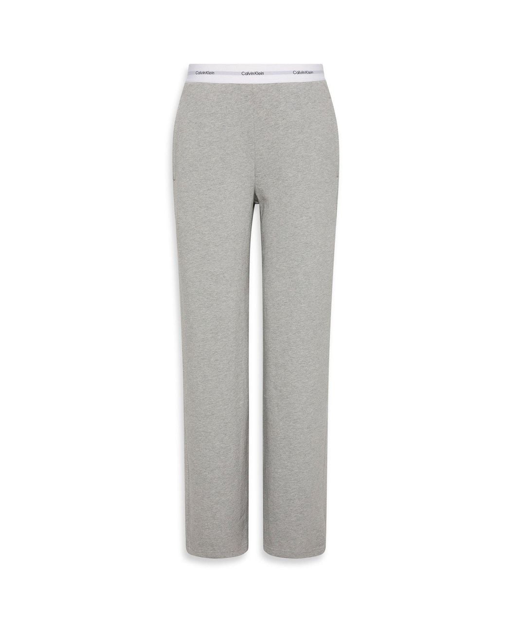 Calvin Klein Gray Open Hem Jersey Joggers