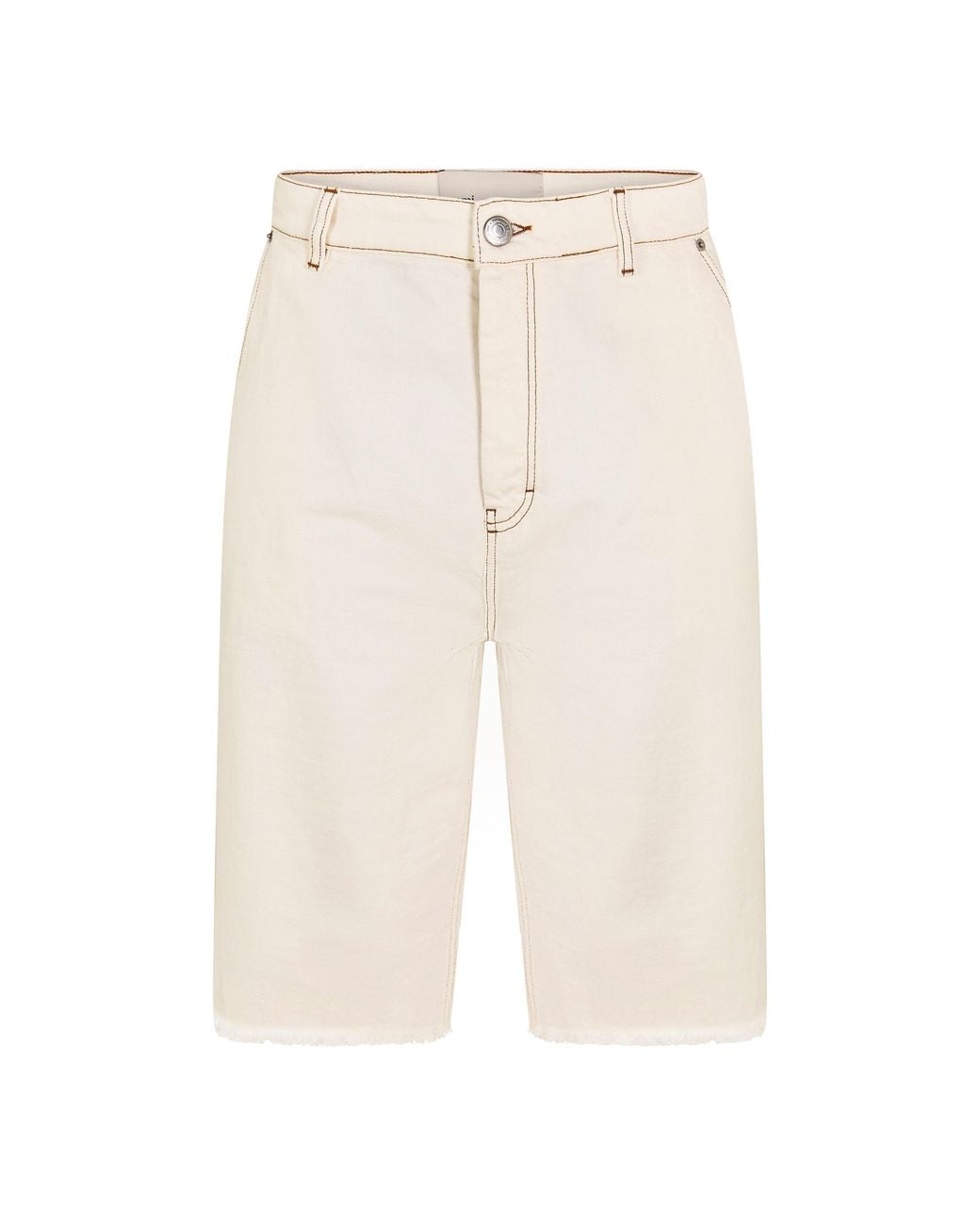 AMI Natural Denim Shorts for men