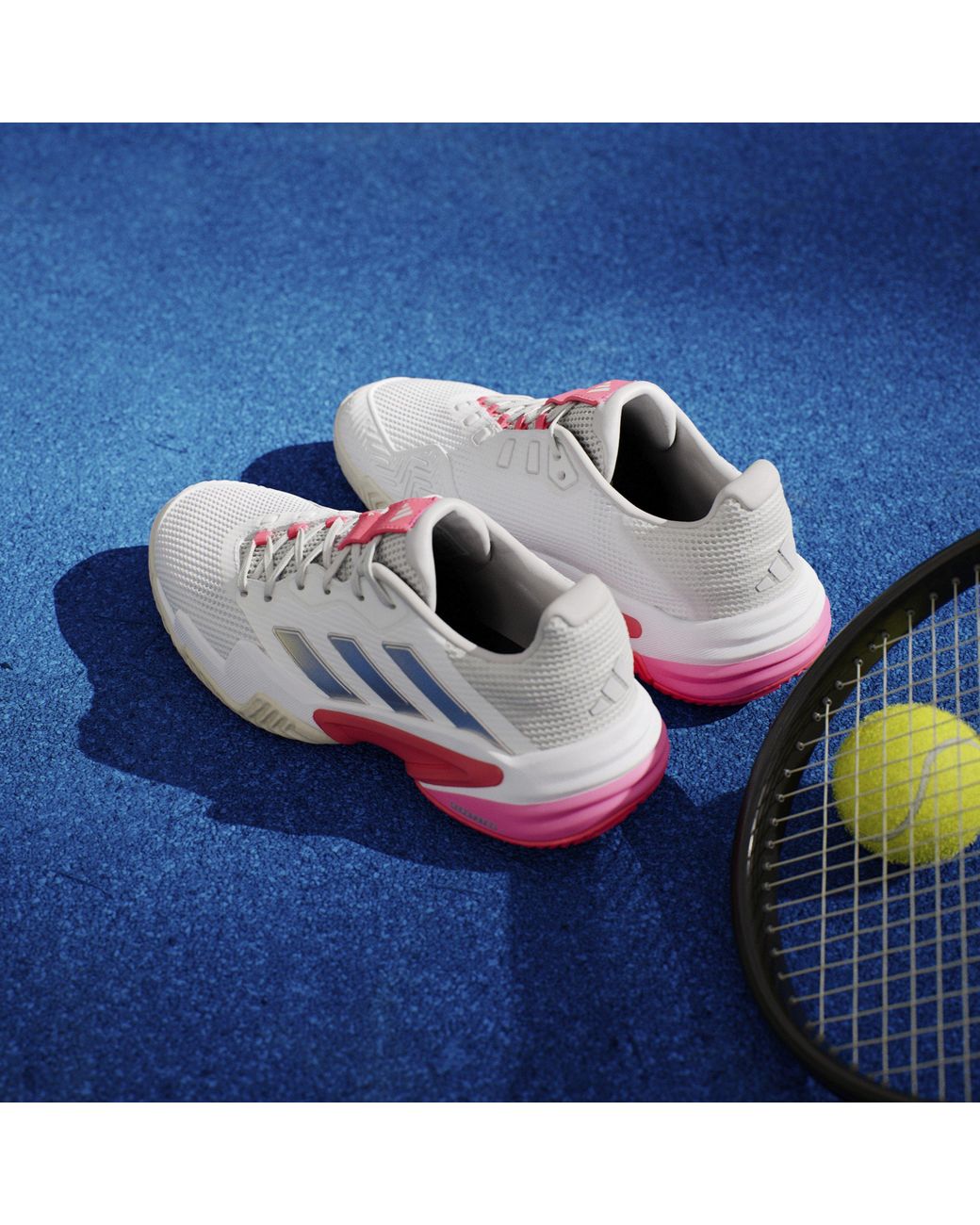 Adidas Gray Barricade 13 Tennis Shoes