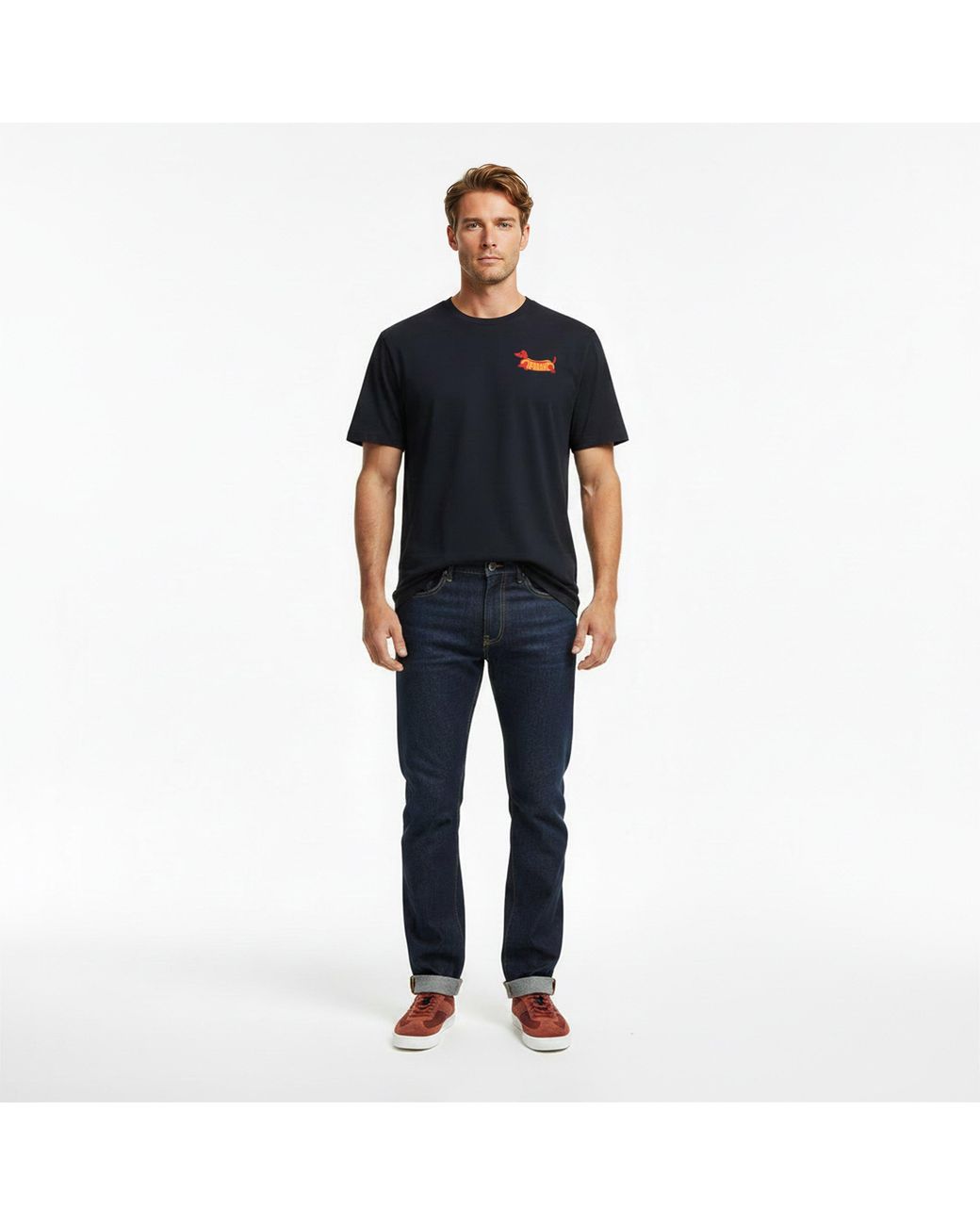 Farah Blue Rayners Grapht T-Shirt for men
