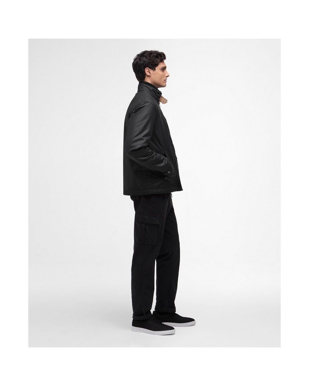 Barbour Black Chard Waxed Jacket for men