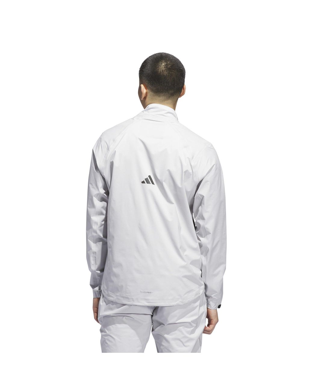 Adidas Gray Full-Zip Wind Rain Protection Performance Golf Jacket for men