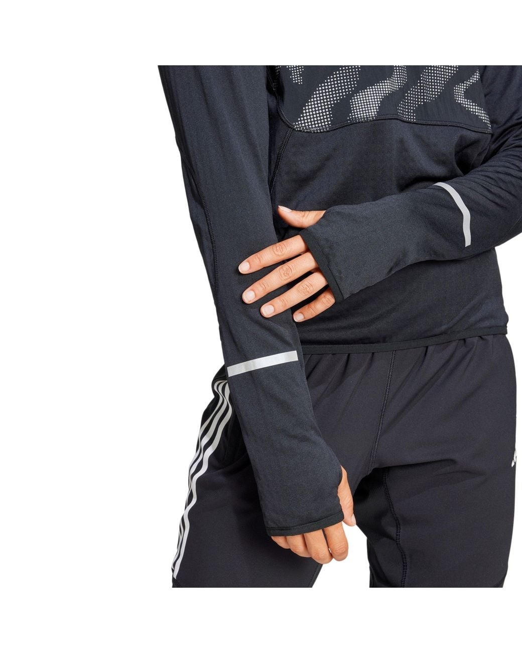 Adidas Blue Ult Hivis Performance Running Jacket