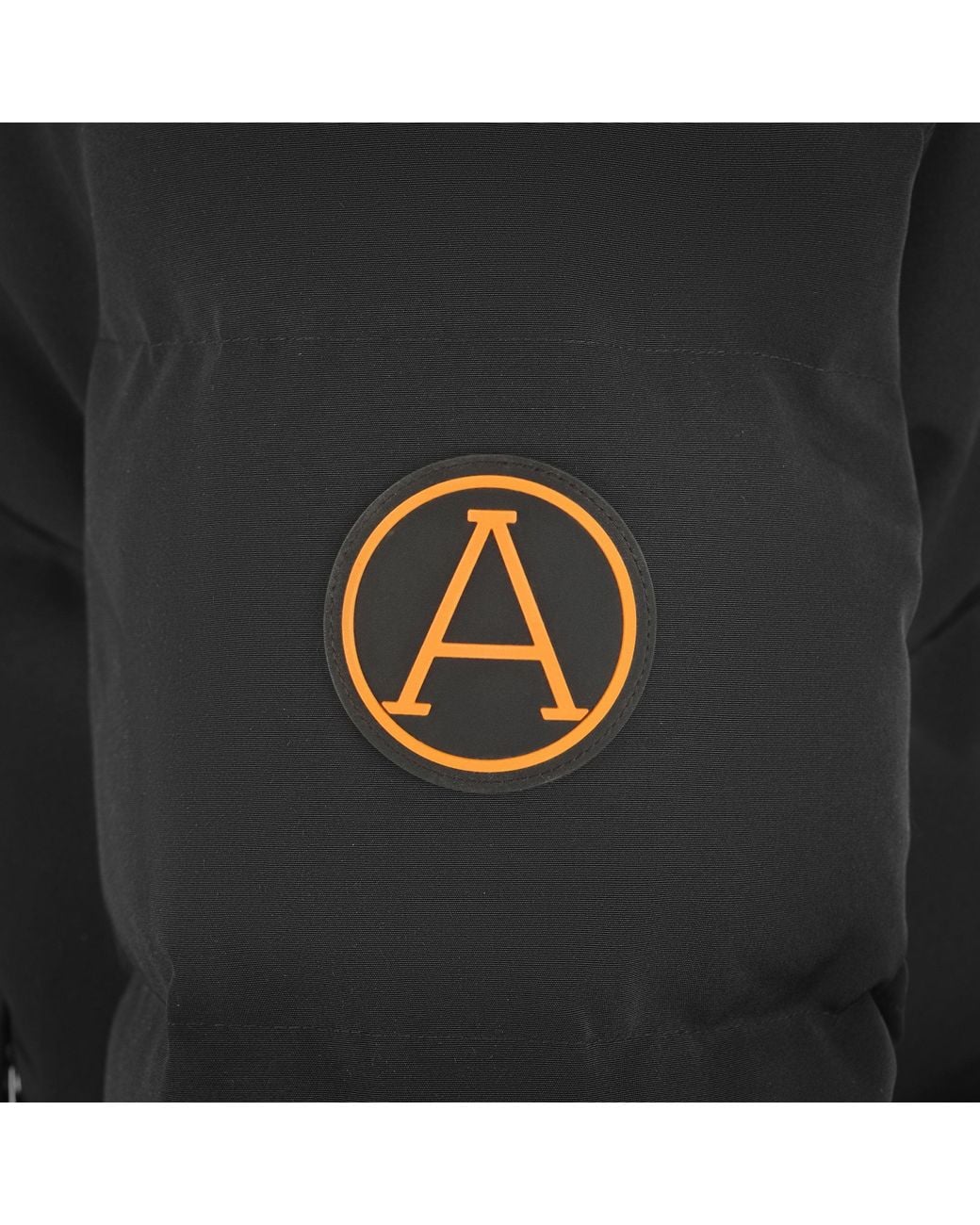 ARCTIC ARMY Black Muskox Waterproof Baffle Stitching Detachable Hood Parka for men