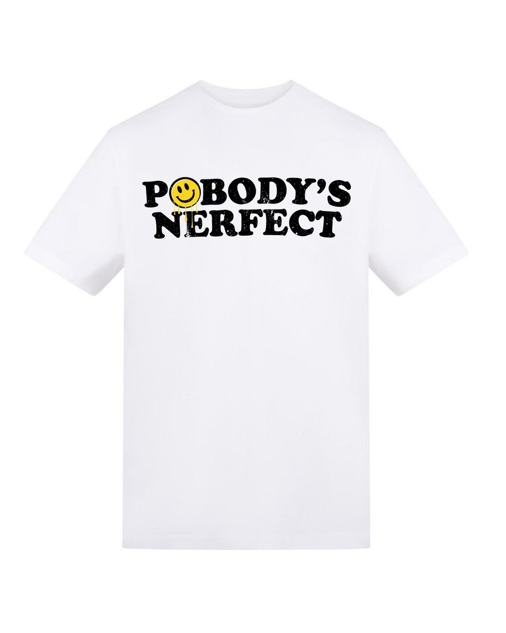AWD White Adult Printed Novelty Tees