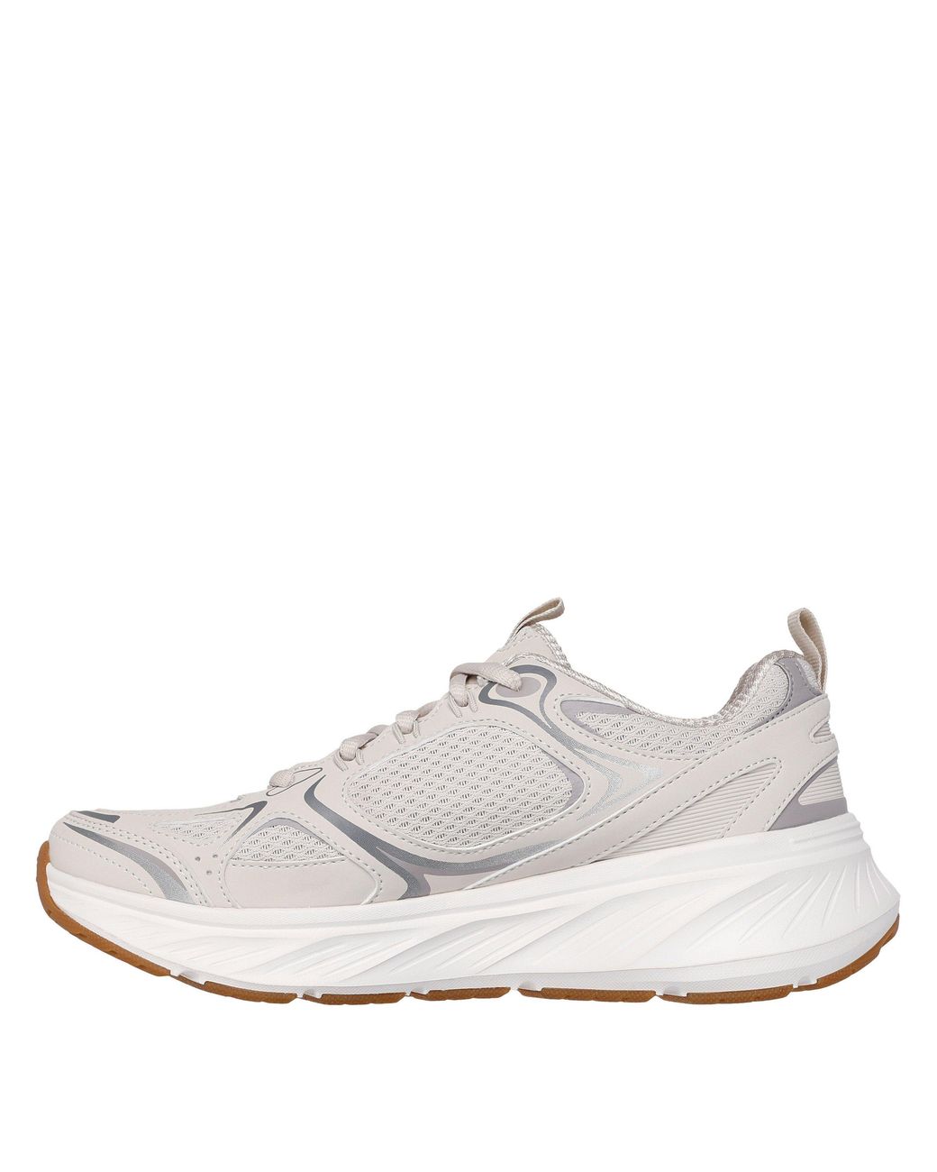 Skechers White Edgeride Eclipse Casual Low-Top Trainers