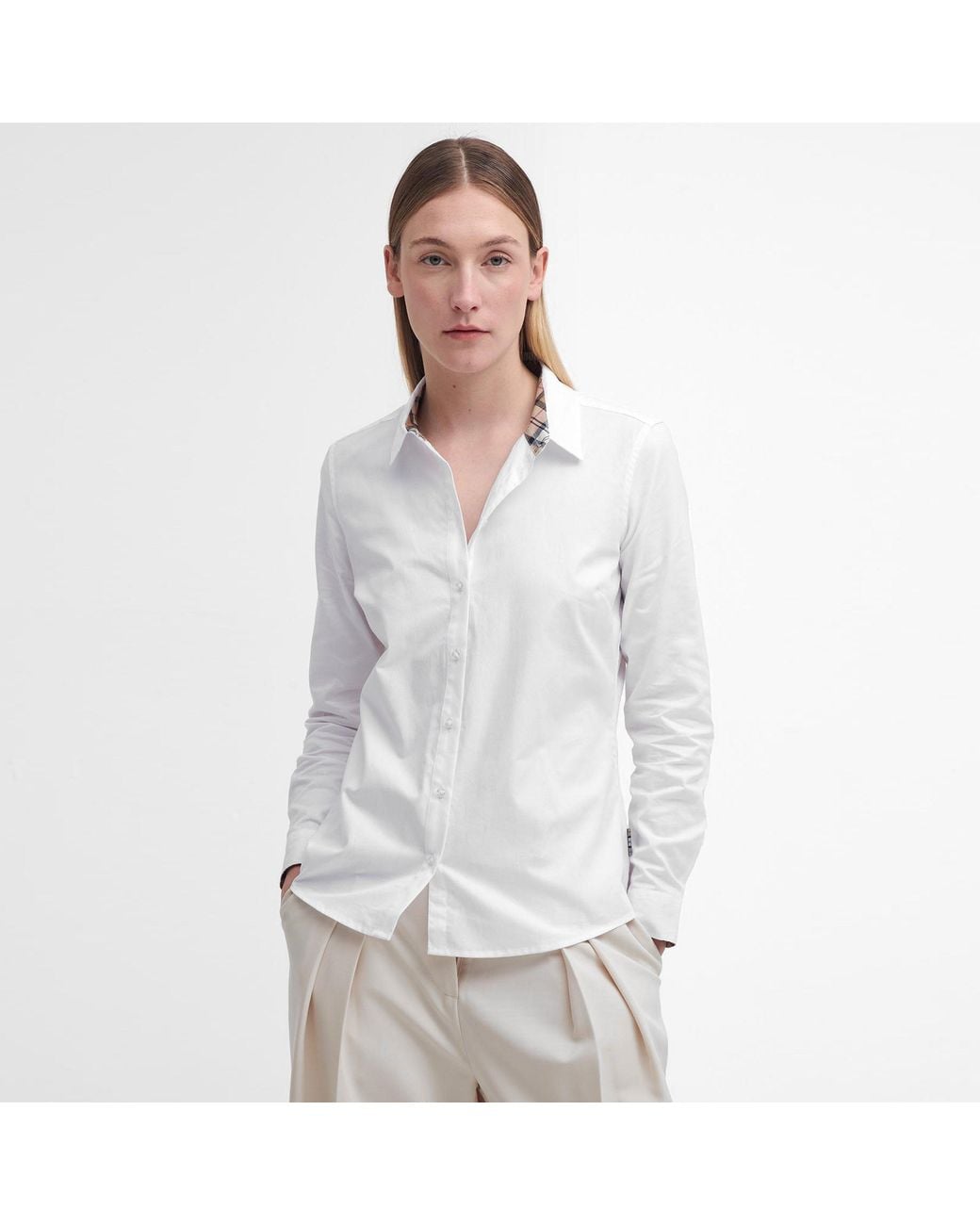 Barbour White Derwent Shirt
