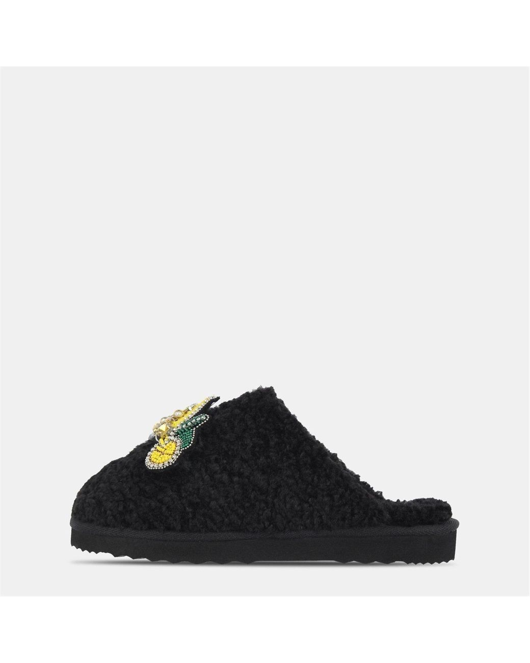 Biba Black Embellished Slider Slipper