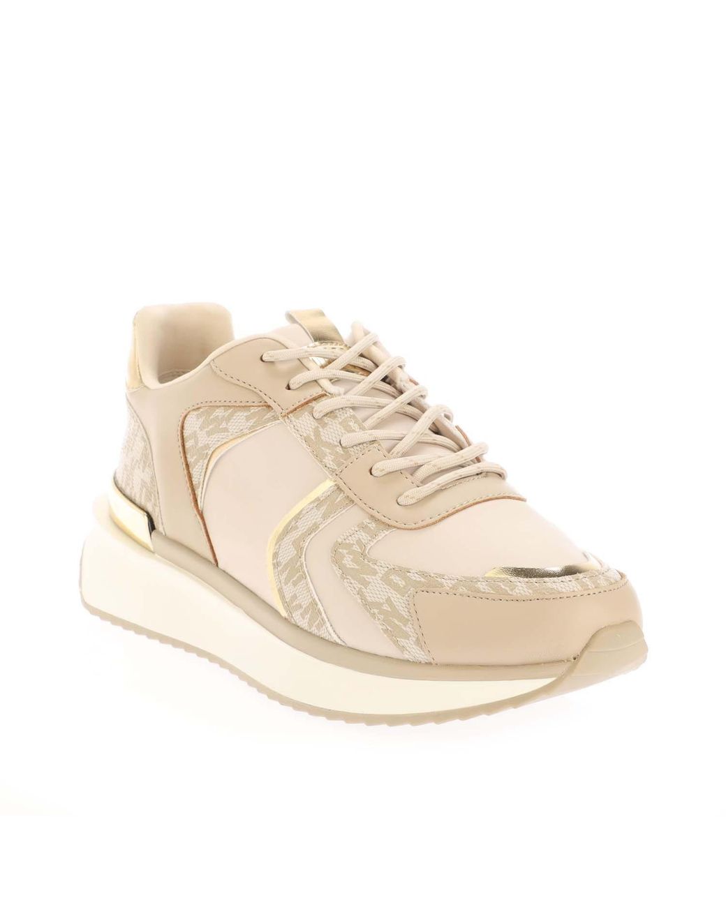 DKNY Natural Amity Lace Up Trainers